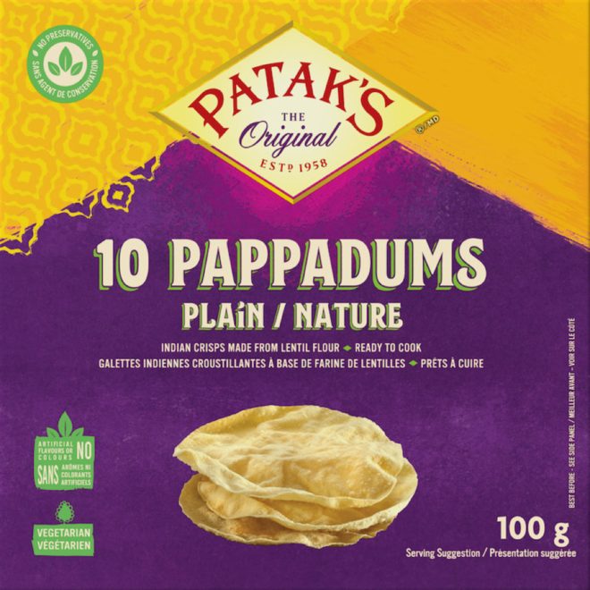 Patak's Plain Pappadums 100g