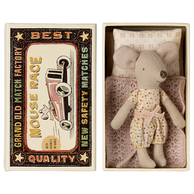 Little Sister Mouse in Matchbox