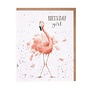 'Birthday Girl' Flamingo Birthday Card
