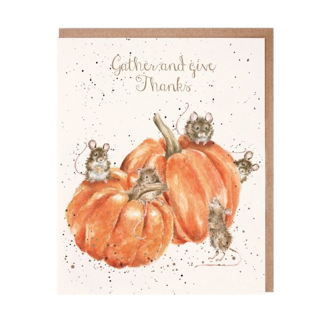 'A Mice Thanksgiving' Mouse Greeting Card