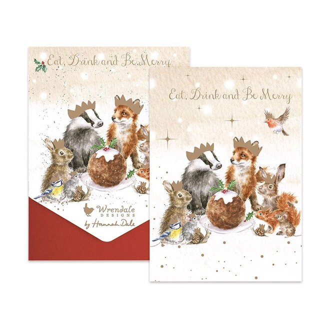 'The Christmas Party' Woodland Animals Boxed Christmas Cards
