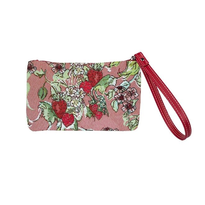 Wild Strawberry Wristlet