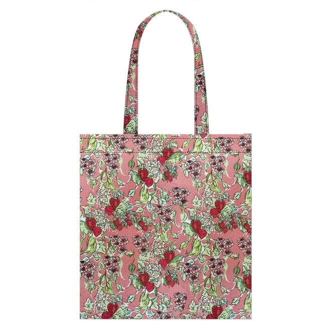 Wild Strawberry Flat Tote Bag