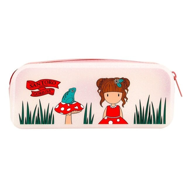 Gorjuss Little Mushroom Glitter Pencil Case