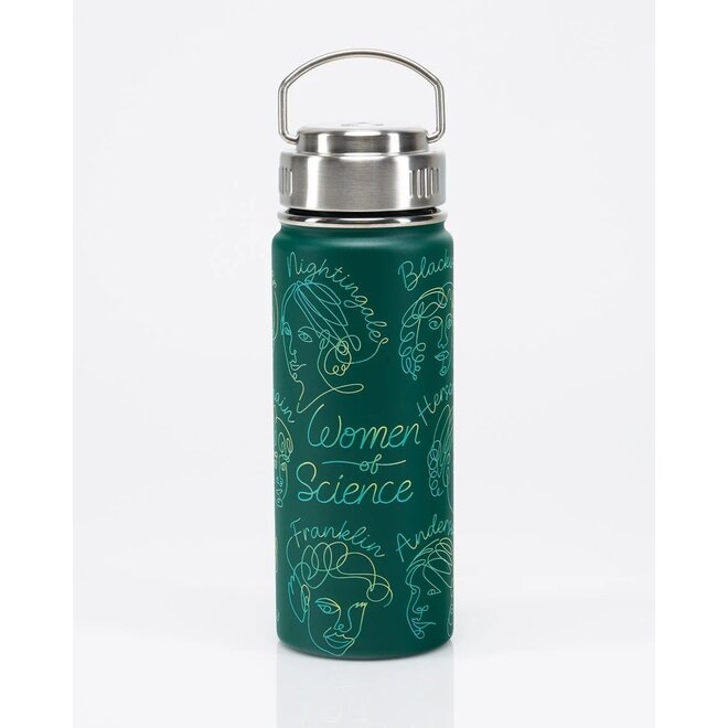 Women of Science Green Stainless Steel Vacuum Flask
