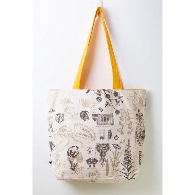 Honey Bee Cream Canvas Tote Bag