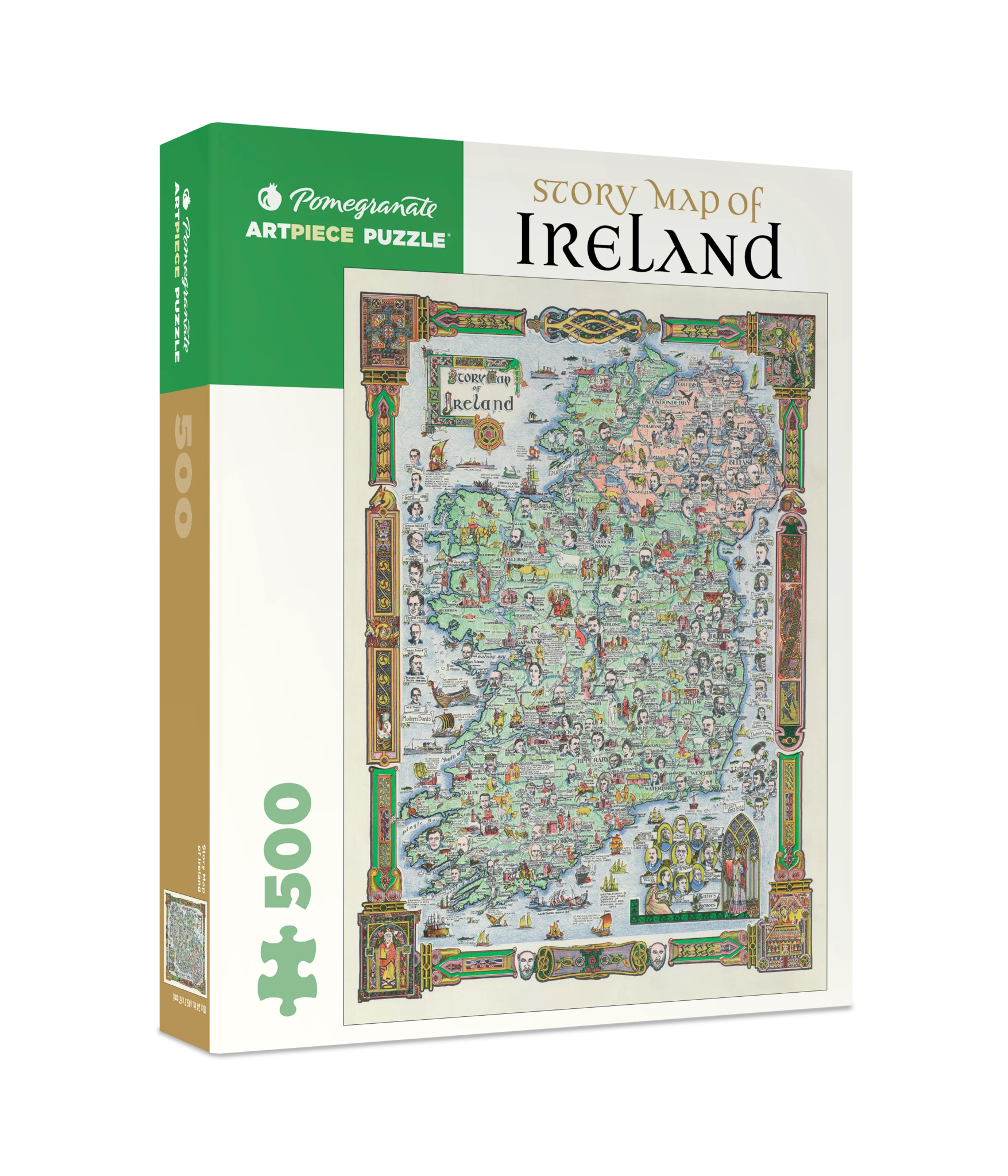 Pomegranate Story Map of Ireland - Pomegranate Story Map Of Ireland 500 Piece Puzzle