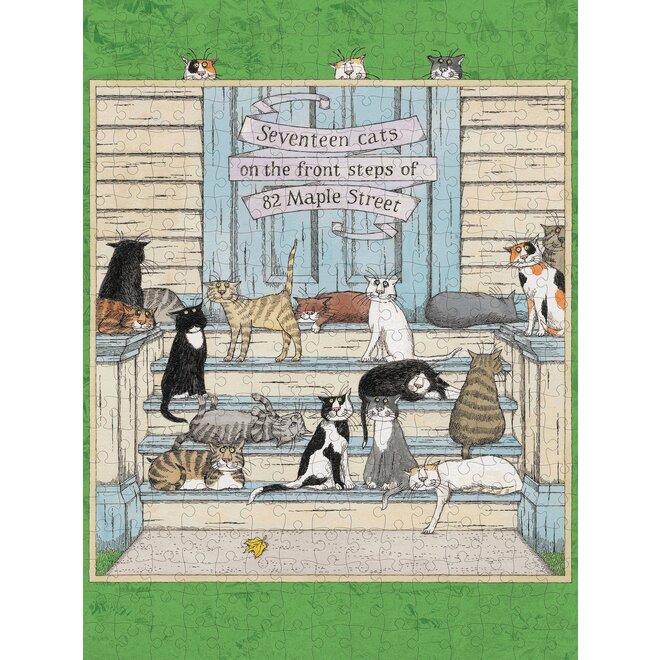 Edwary Gorey Seventeen Cats 300-Piece Puzzle