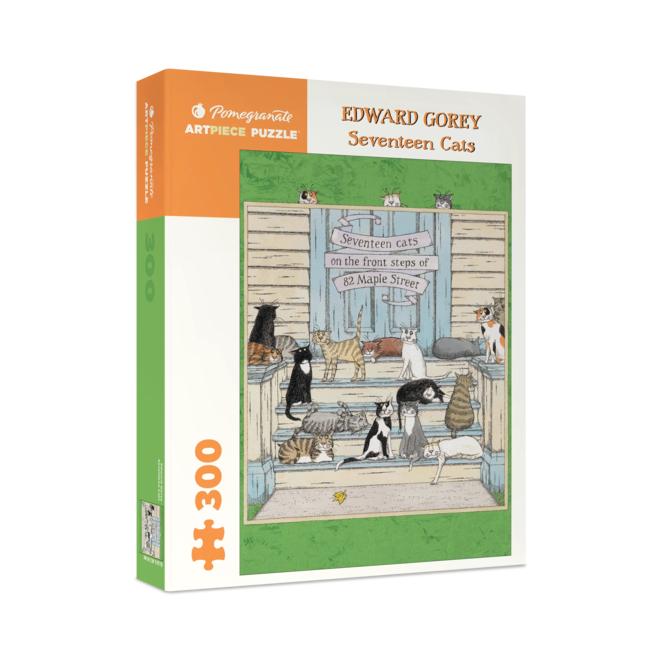 Edwary Gorey Seventeen Cats 300-Piece Puzzle
