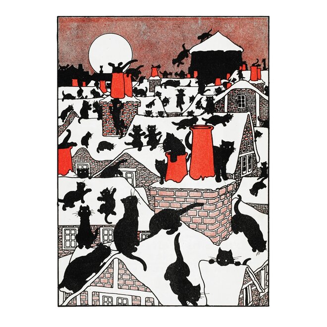 Charles Robinson: A Black Cat Holiday Small Boxed Cards