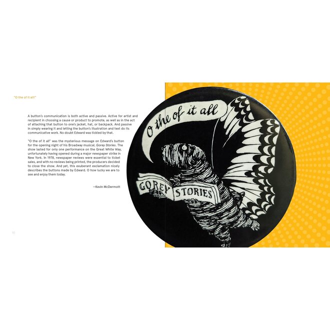 Always One Button Short: The Buttons of Edward Gorey Book