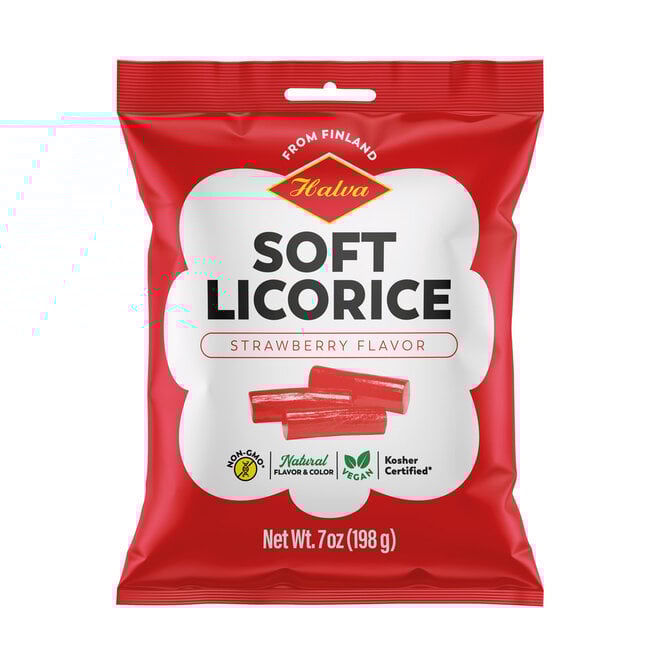 Halva European Style Strawberry Licorice Bag