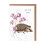 'Little Wanderer' Hedgehog Get Well Soon Card