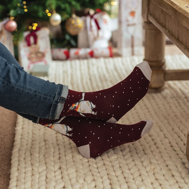 'Christmas King' Penguin Men's Socks