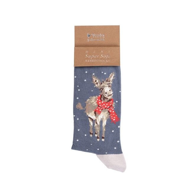 'All Wrapped Up' Donkey Men's Socks