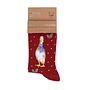 'Christmas Scarves' Duck Red Women's Socks