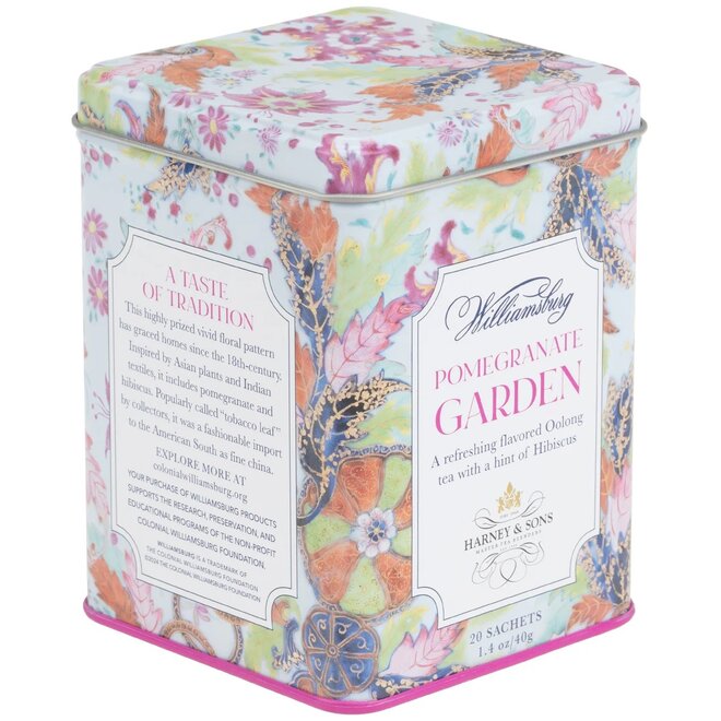 Harney & Sons Williamsburg Pomegranate Garden 20s Tin