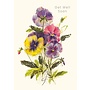 Pansies Get Well Soon Card
