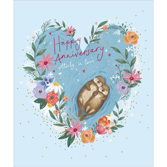 Otterly in Love Anniversary Card