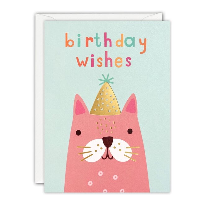 Kitty Wishes Birthday Card