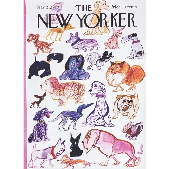 Dogs New Yorker Cover Greeting Card