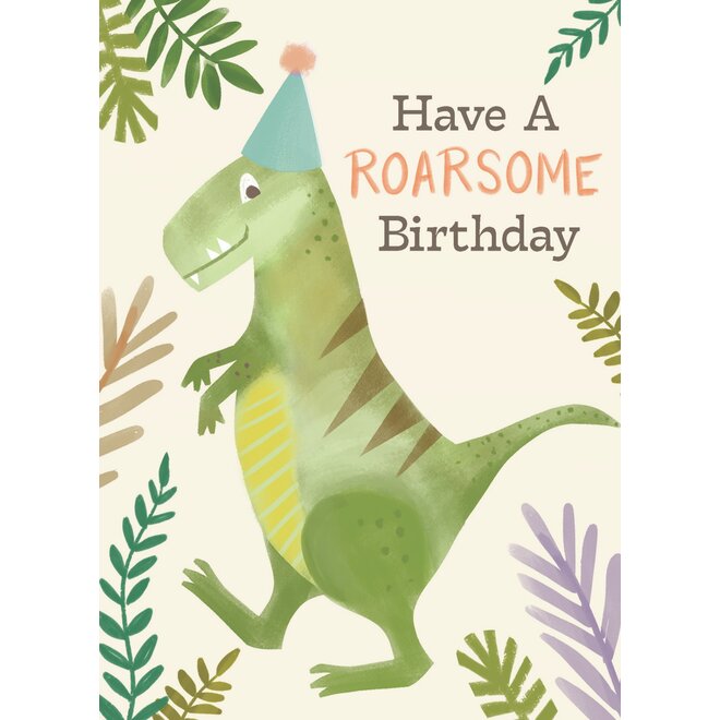 Roarsome Birthday Card