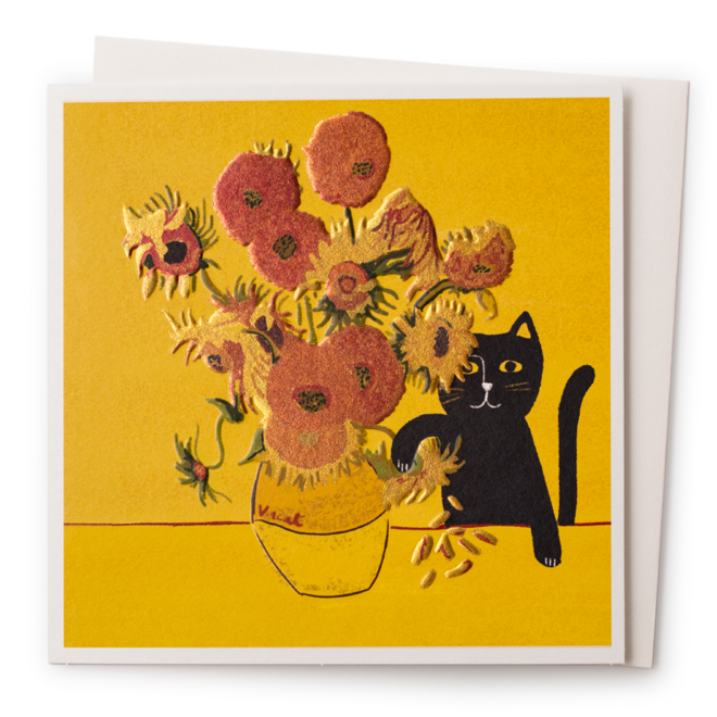 Vincent's Cat Greeting Card