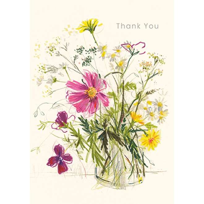 Summer Vase Thank You Card