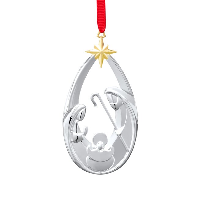 Nambe Holy Family Ornament