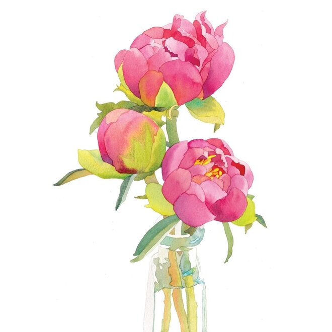 Peony Trio Birthday Card