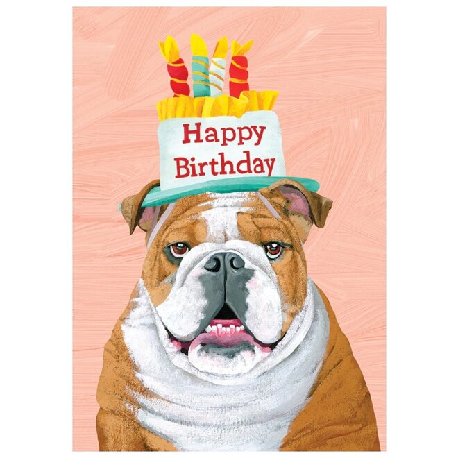 Bulldog Birthday Card