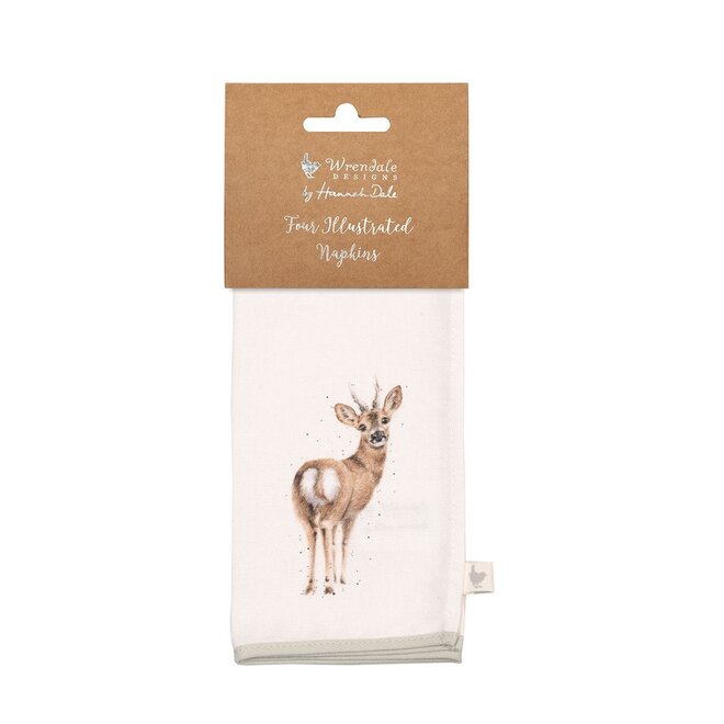 'Woodlanders' Woodland Animal Cotton Napkin Set