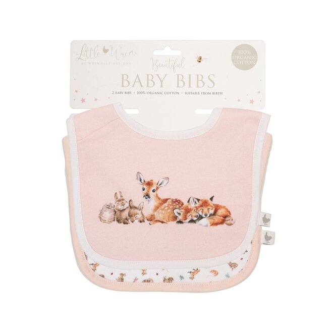 'Little Forest' Woodland Animal Little Wren Bib Gift Set