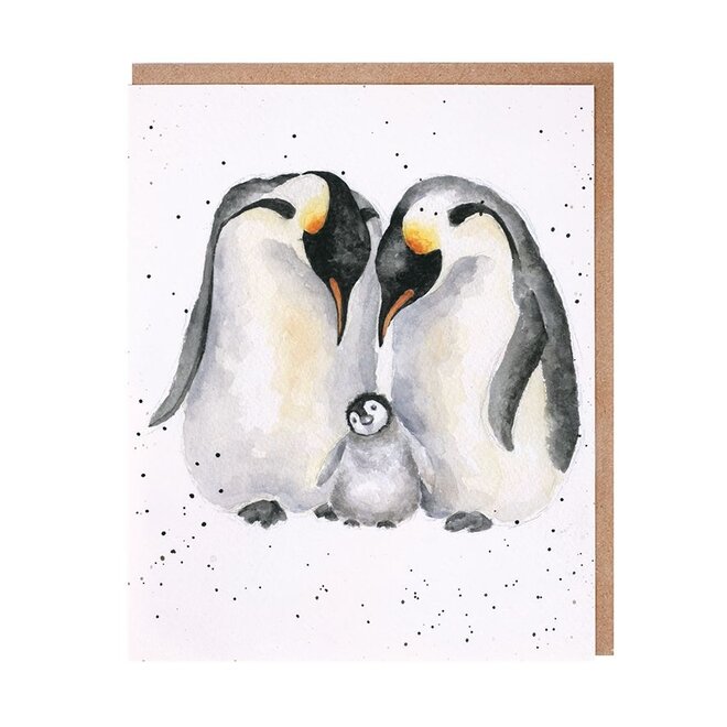 'The Emperor's New Chick' Penguin Greeting Card