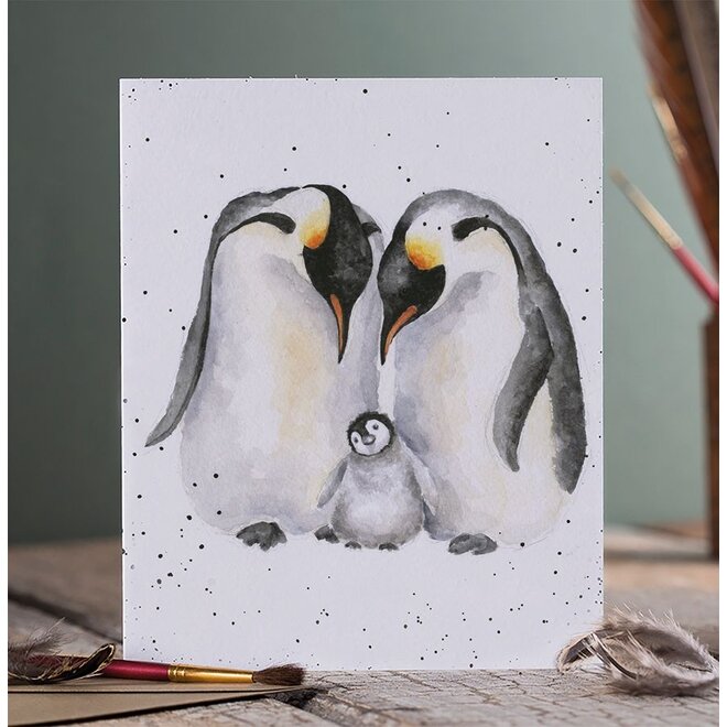 'The Emperor's New Chick' Penguin Greeting Card
