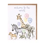 'Welcome to the World' Wild Animal New Baby Card