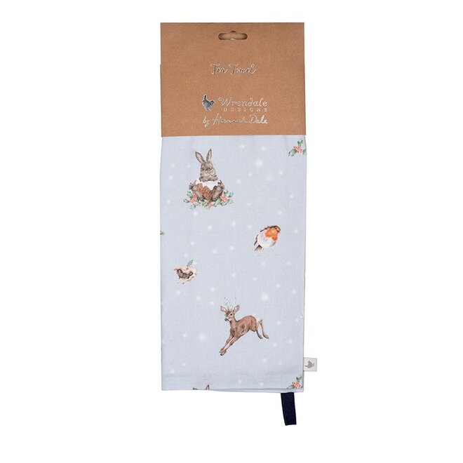 'Winter Woodland' Woodland Animal Dish Towel