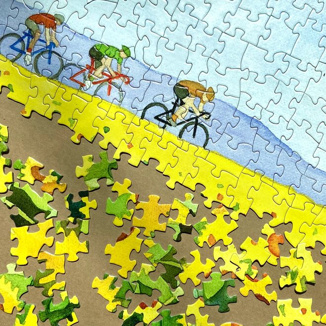 Sunflower and Bikes 500-Piece Puzzle