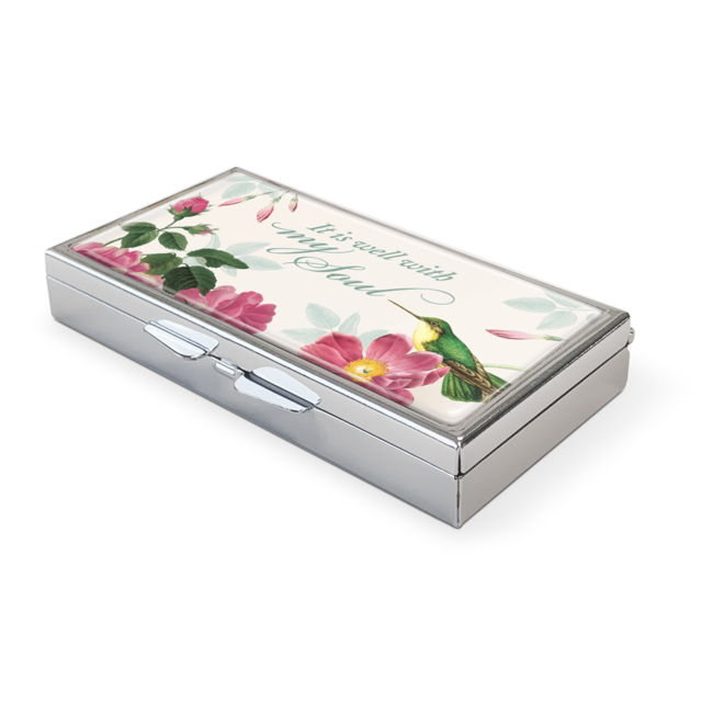 Nature's Grace Hummingbird Pill Box