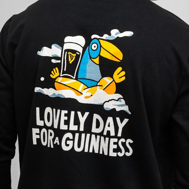 Guinness "Lovely Day" Black Longsleeve Sweatshirt