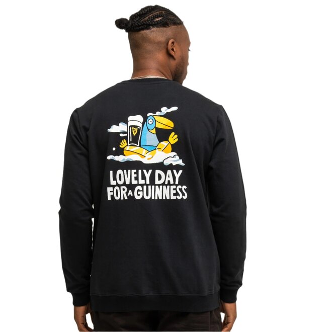 Guinness "Lovely Day" Black Longsleeve Sweatshirt