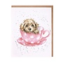 'Teacup Pup' Greeting Card
