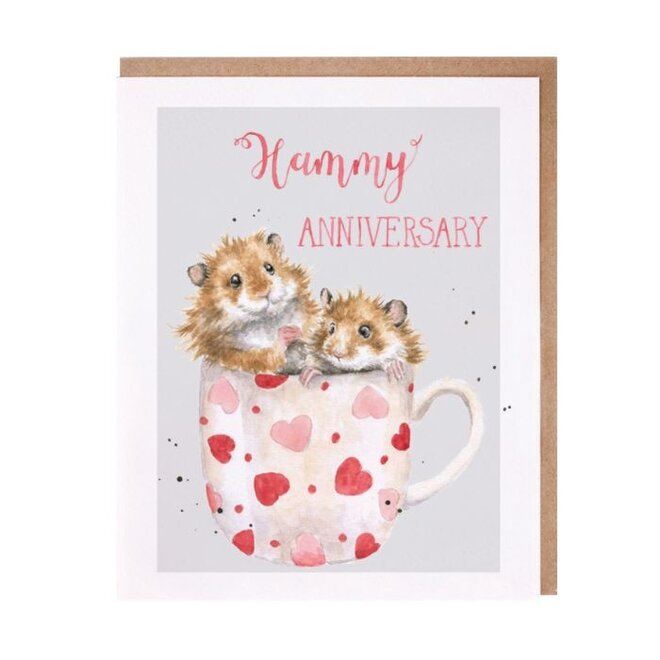 'Hammy Anniversary' Hamster Anniversary Card