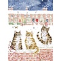 'Santa Paws is Comin to Town' Paper Advent Calendar Card