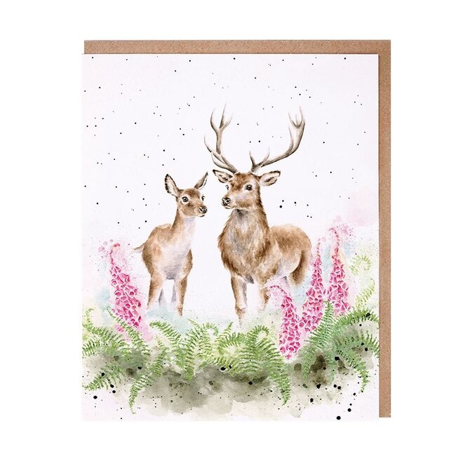 'Lord & Lady' Deer Greeting Card