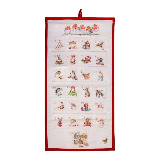 'Christmas Animal' Cotton Advent Calendar
