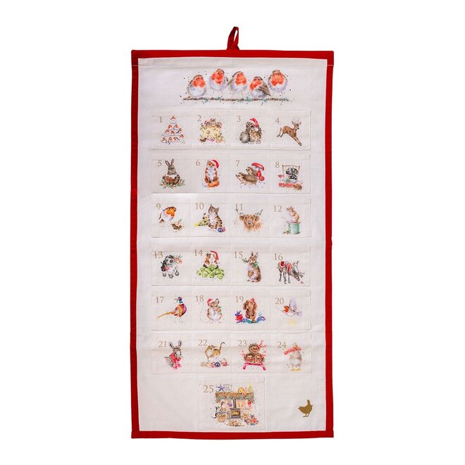 'Christmas Animal' Cotton Advent Calendar