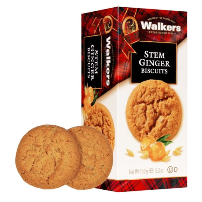 Walker's Stem Ginger Biscuits 150g
