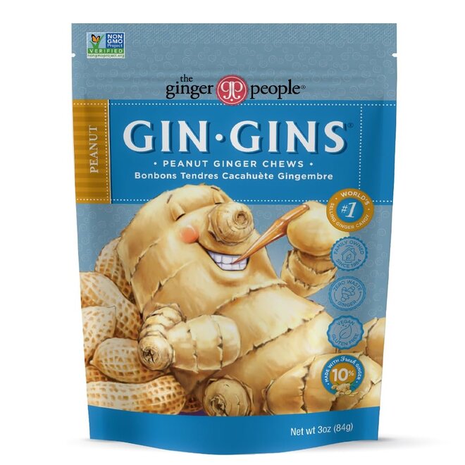 Gin Gins Peanut Ginger Candy