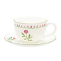 Nina Campbell Marguerite Pink Teacup & Saucer